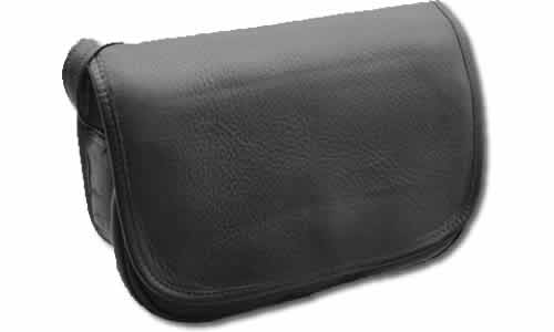 Meduim Two Pocket Black Shoulder Bag