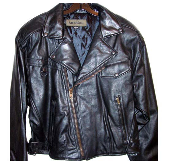Black motorcycle jacket