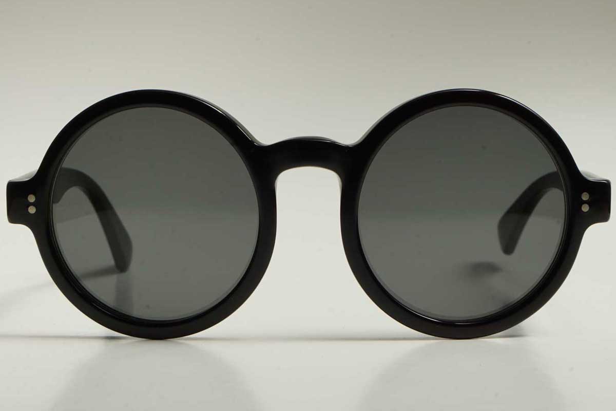 B&L DKNY Downtown black round sunglasses