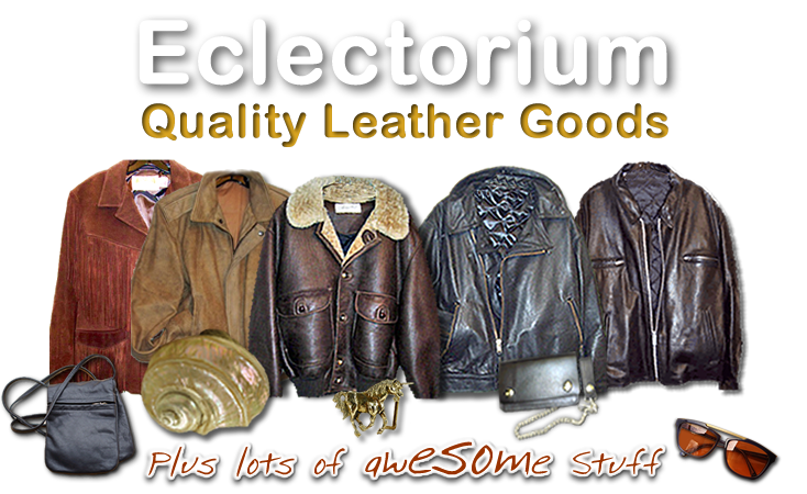 Eclectorium has Quality Leather Goods, Sunglasses, Belt Buckles, Art Deco Lamps and Cool Stuff - Also Ray-Ban, Red Sox, and Harley items!